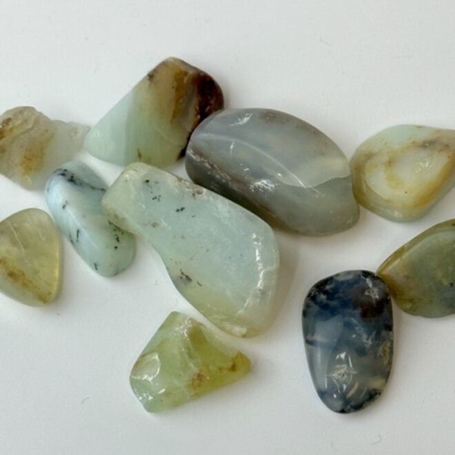 Green & White Opal - Tumbled