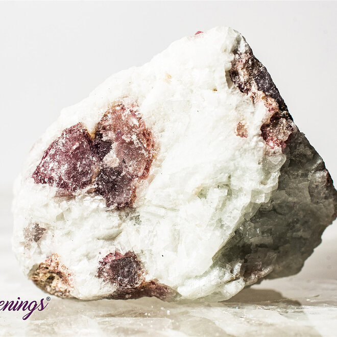 Pink Tourmaline on Quartz