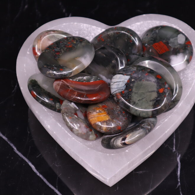 Bloodstone Worry Stone