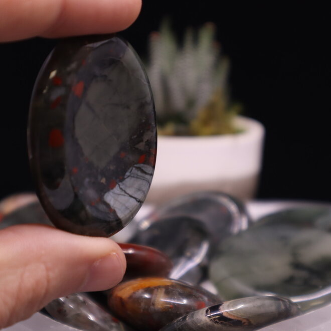 Bloodstone Worry Stone