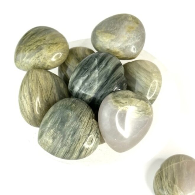 Green Hair Jasper Hearts