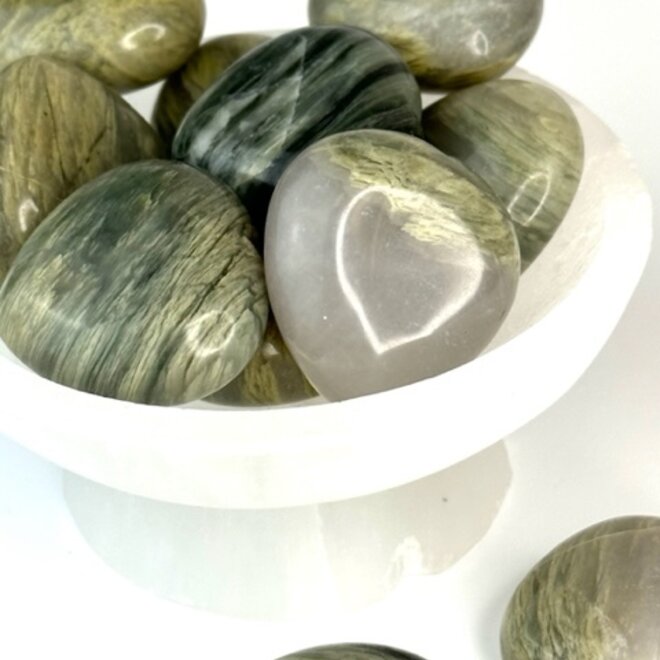 Green Hair Jasper Hearts