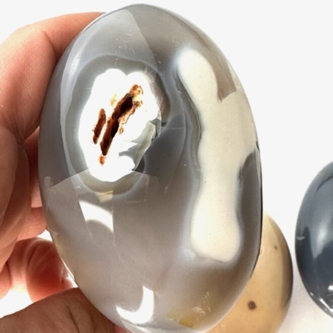 Orca /White Dragon Agate  GRADE A