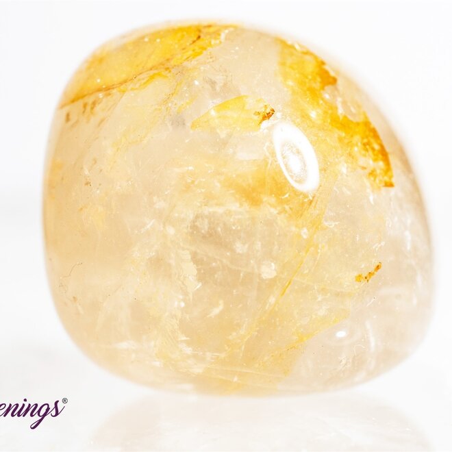 Golden Healer Quartz  (Yellow Hematoid)  Tumbled