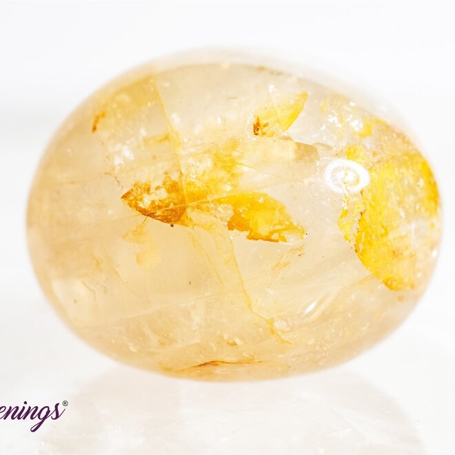 Golden Healer Quartz  (Yellow Hematoid)  Tumbled