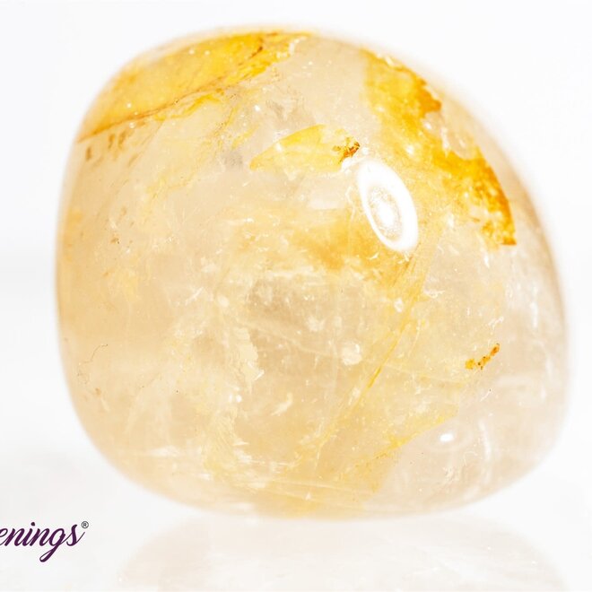 Golden Healer Quartz  (Yellow Hematoid)  Tumbled