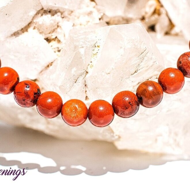 Red Network Jasper Bracelet 4MM