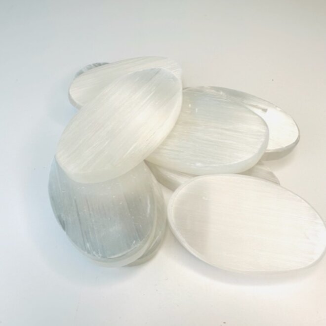 Selenite Oval Charing Plate