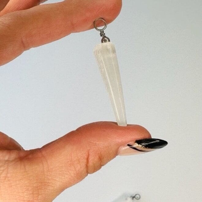 Selenite Pendant Teardrop