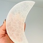 Selenite/Satin Spar Crescent Moon Charging Plate