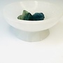 Selenite/Satin Spar Charging Bowl w/ Pedestal-Medium