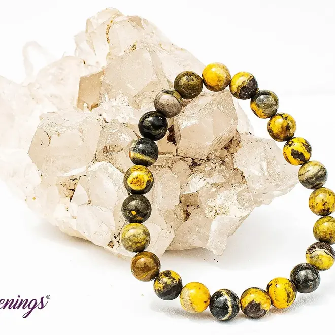 BumbleBee Jasper Bracelet 8mm