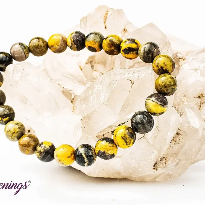 BumbleBee Jasper Bracelet 8mm