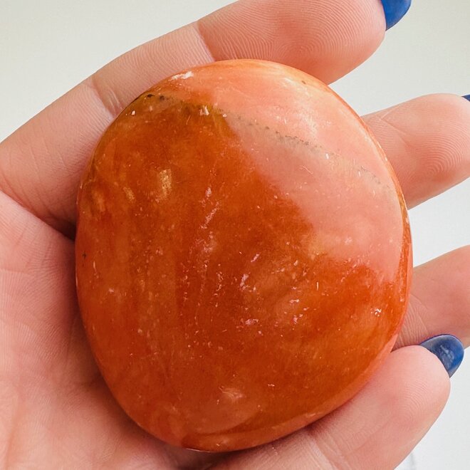 Red Calcite Palmstone/ Gallet