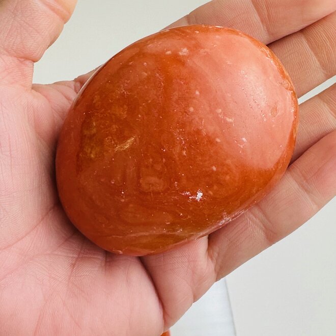 Red Calcite Palmstone/ Gallet