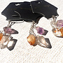 Multi Point Citrine, Amethyst and Clear Quartz Dangle Pendant