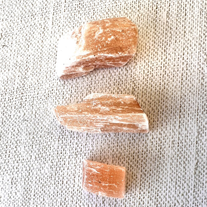 Orange Selenite Raw Small