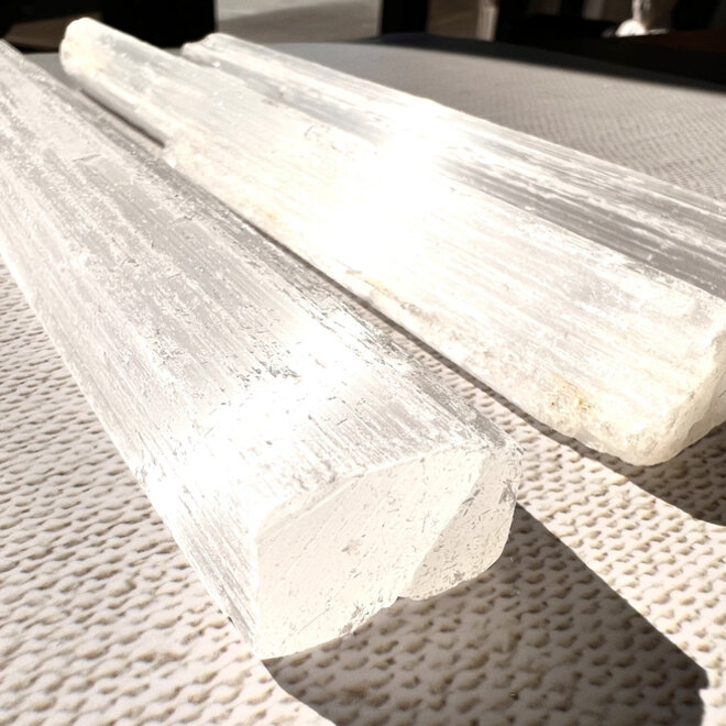 Selenite/Satin Spar  Charging Bar 8"