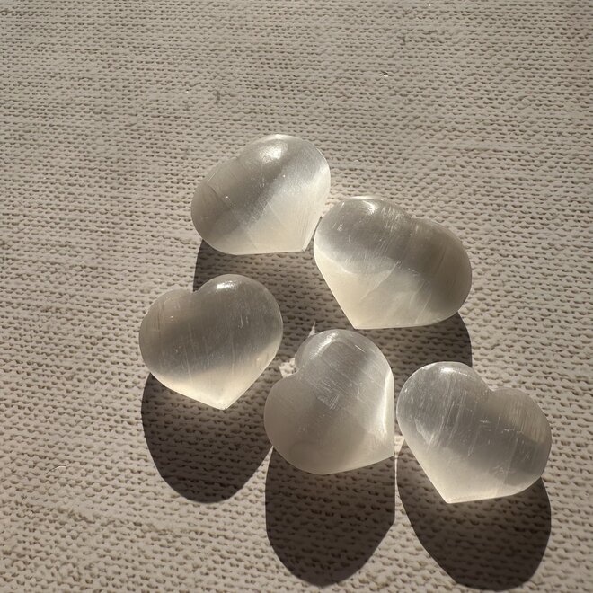 Selenite Heart Small