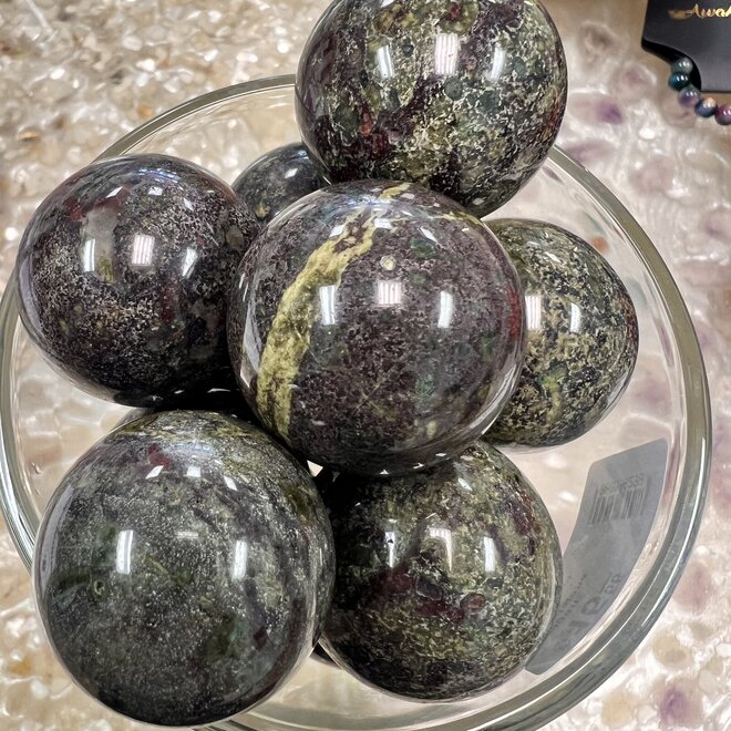 Dragon Bloodstone Sphere 30-35mm