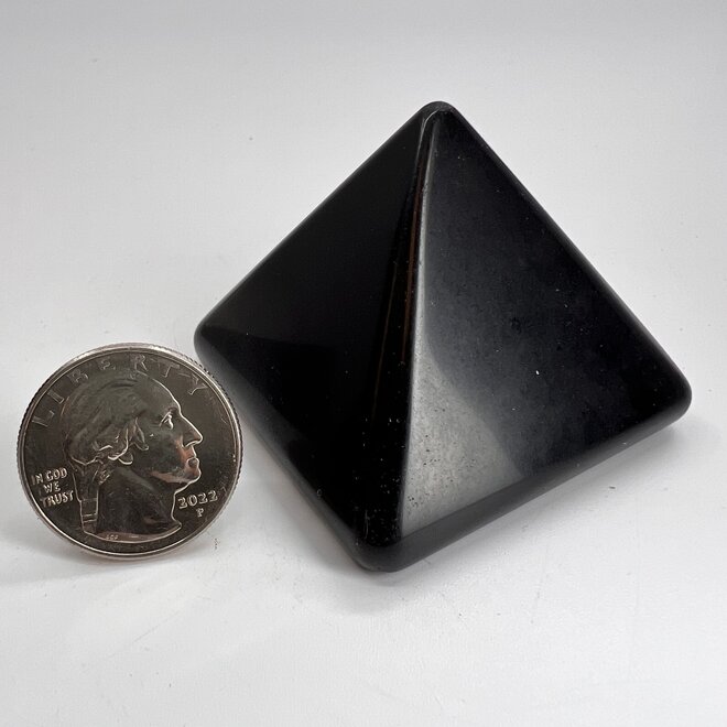 Black Obsidian Pyramid - 50x45mm