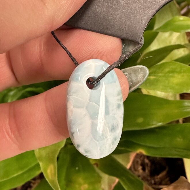 Larimar(Dolphin Stone)  Pendant 1"