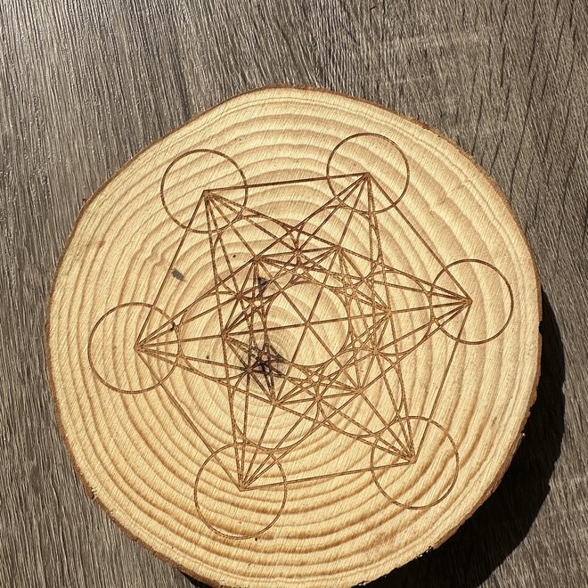 Wooden Flower of Life Grid 6.5"