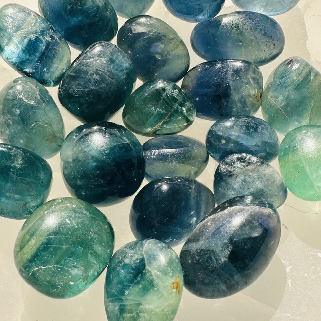 Blue Fluorite Tumble