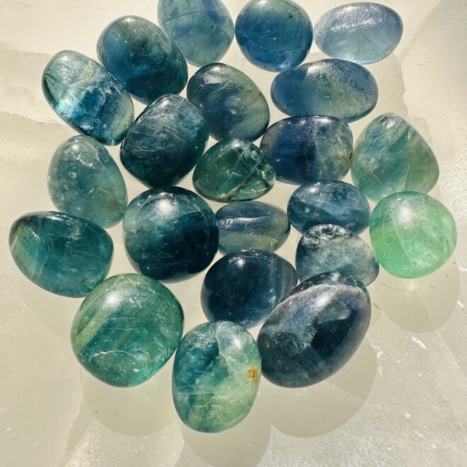 Blue Fluorite Tumble