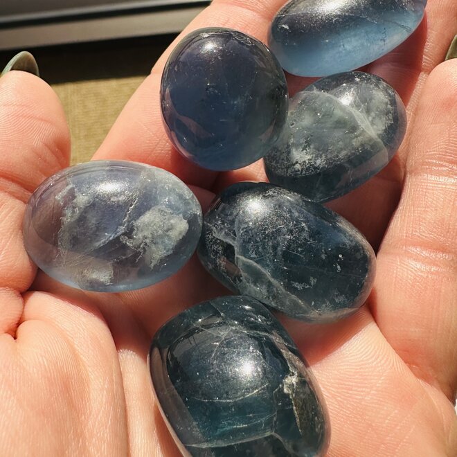 Blue Fluorite Tumble