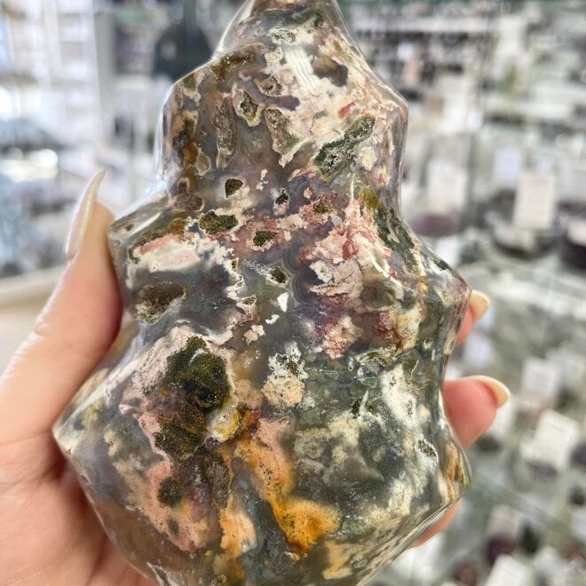 Ocean Jasper Flame 4.5 - 5"