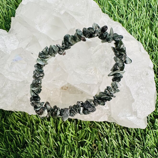 Seraphinite Chip Bracelet