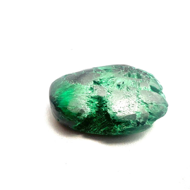 Fibrous Malachite Tumbled Sm