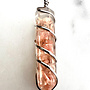 Orgonite Rhodochrosite Wire Wrapped Pendant