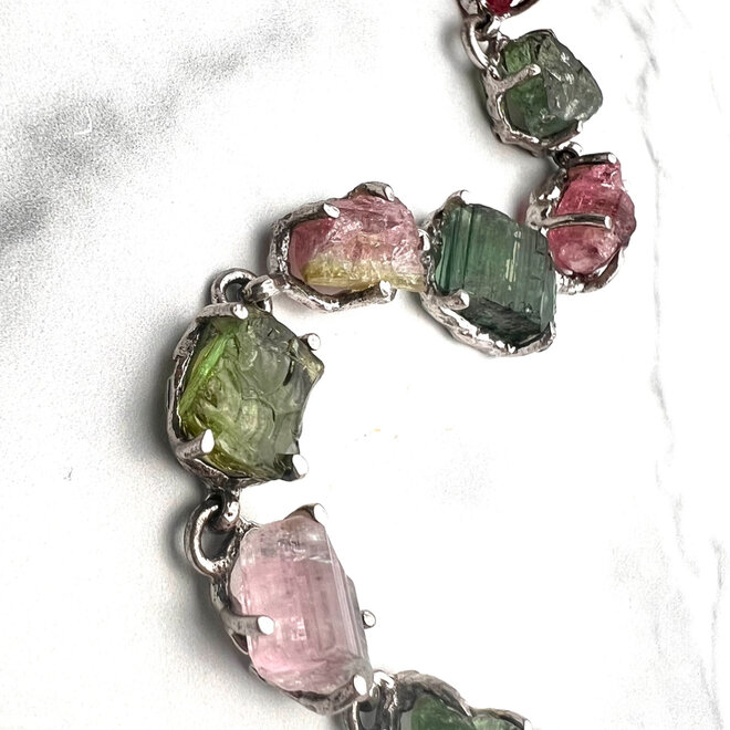 Watermelon Tourmaline Bracelet