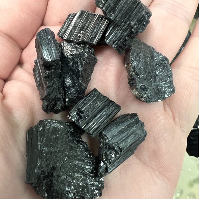 Black Tourmaline Rough Raw Natural (Small)