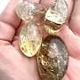 Citrine Tumbled with Rainbow