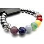 Chakra Hematite Bracelet 8mm