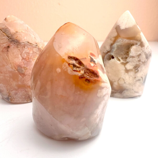 Flower Agate/ Cherry Blossom Mini Flame