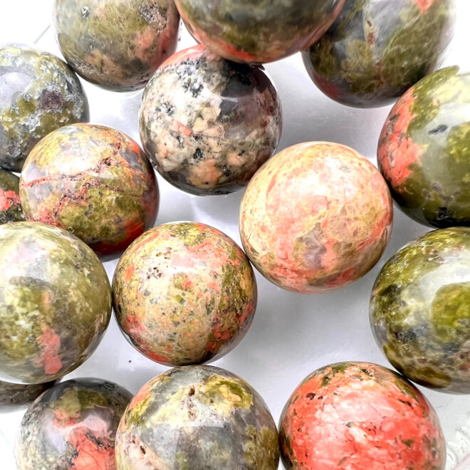 Unakite Mini Sphere 10-15mm