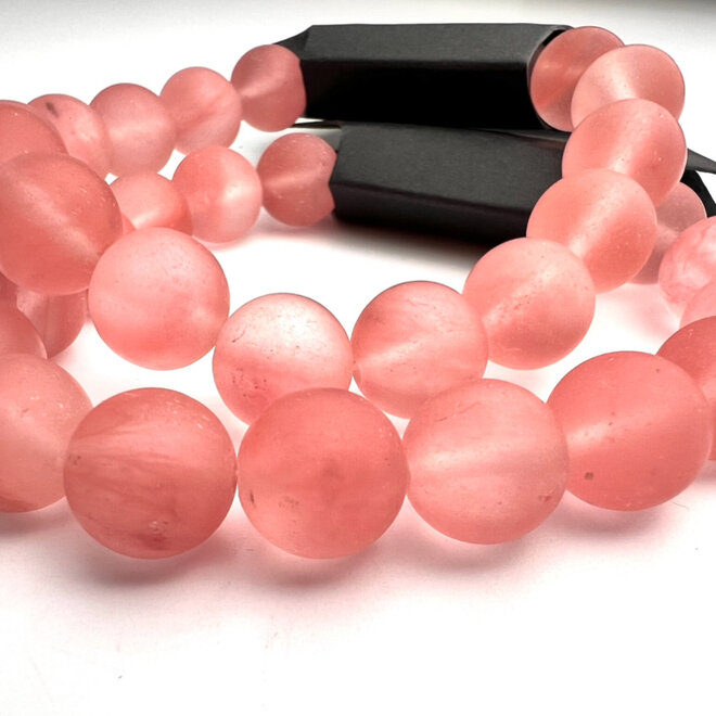 Cherry  Quartz Matte Bracelet 10mm