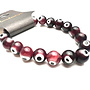 Purple Glass Evil Eye Bracelet