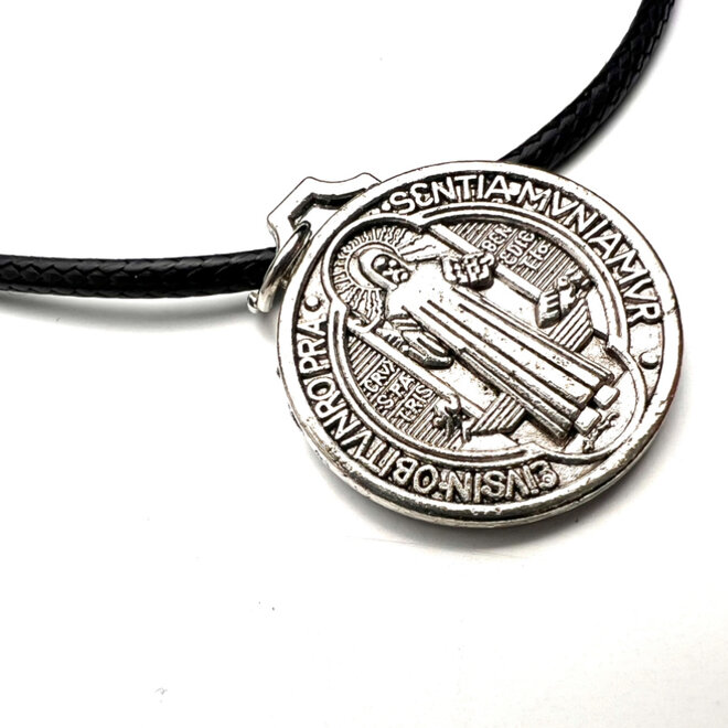 St. Benedict Charm on Cord