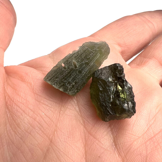 Moldavite Raw Rough Natural (2.2-2.4 grams)