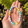Pastel Colored Selenite Bracelet 8mm