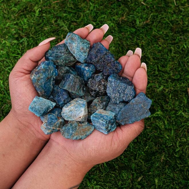 Blue Apatite Rough Raw Natural