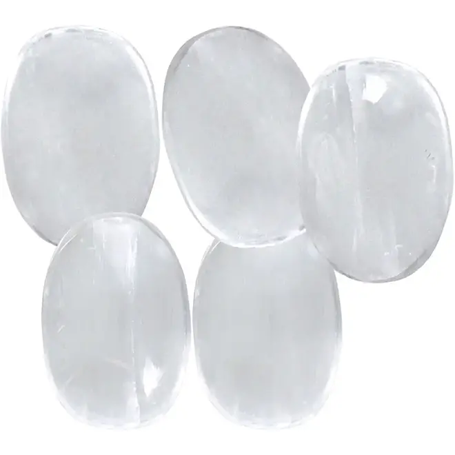 Selenite Worry Stone