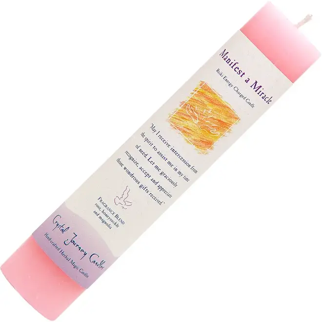 Reiki Herbal Candle Manifest a Miracle  Pre-Order