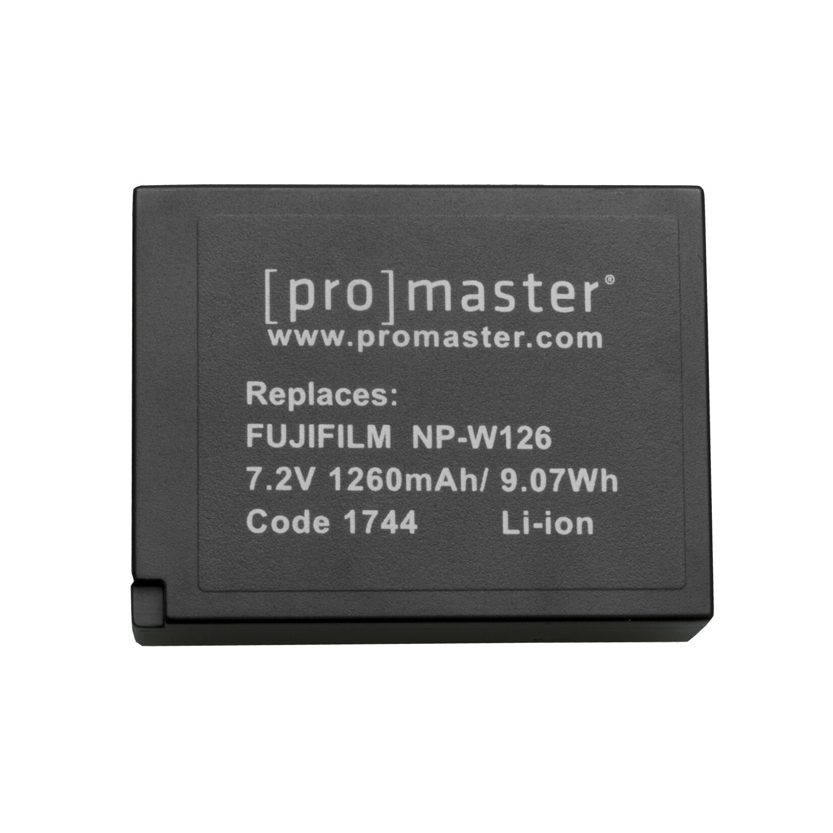 Promaster PRO NP-W126 Battery f/Fuji 1744