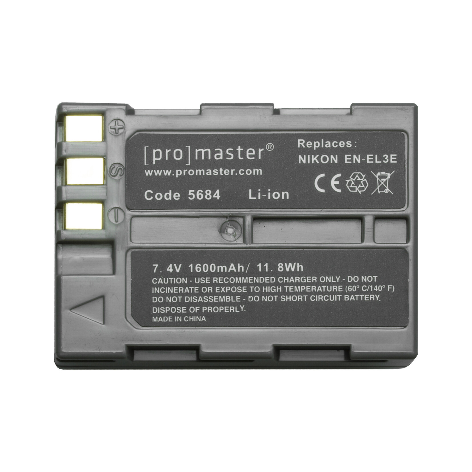Promaster PRO EN-EL3E Battery f/Nikon 5684